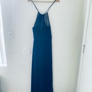 Amsale Midnight Blue Backless Dress